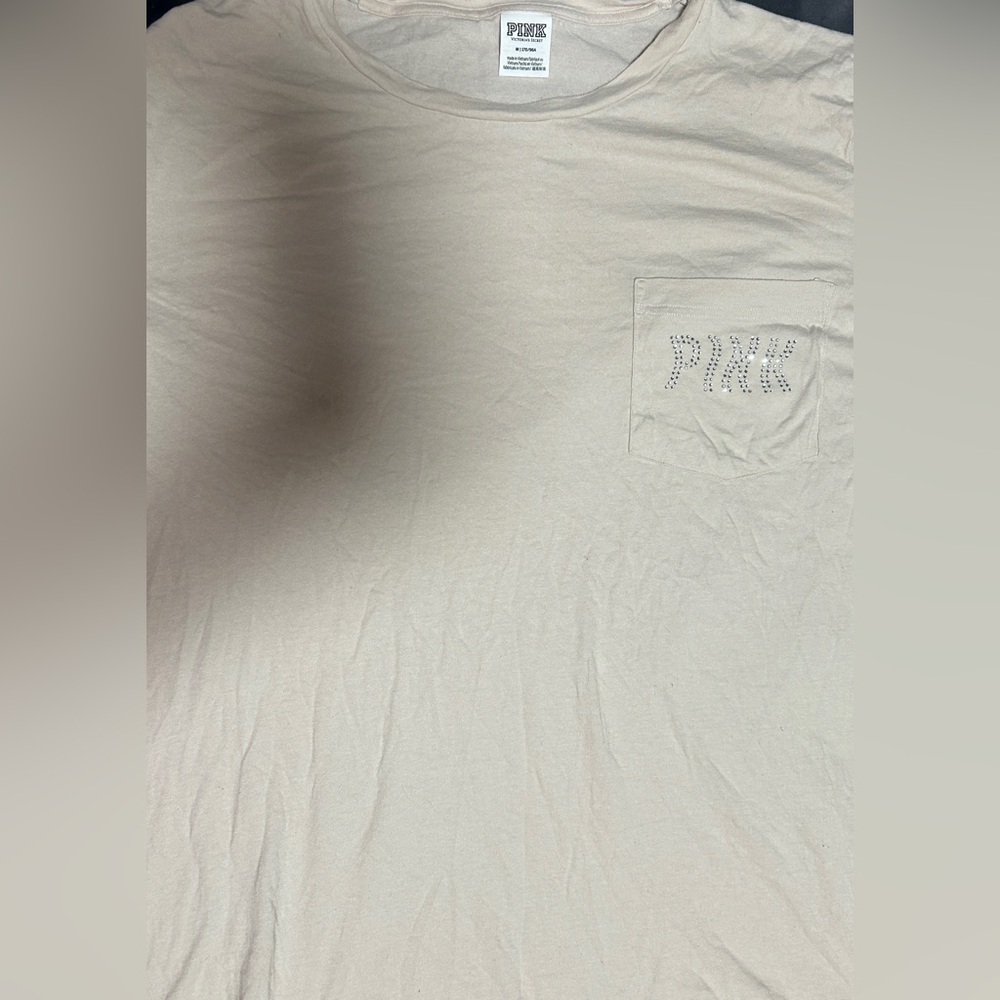 PINK Victoria's Secret Light Cream Tee